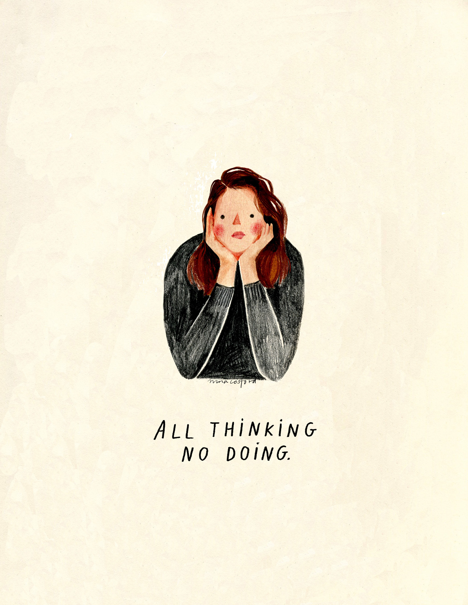 Nina Cosford Illustration - all thinking no doing