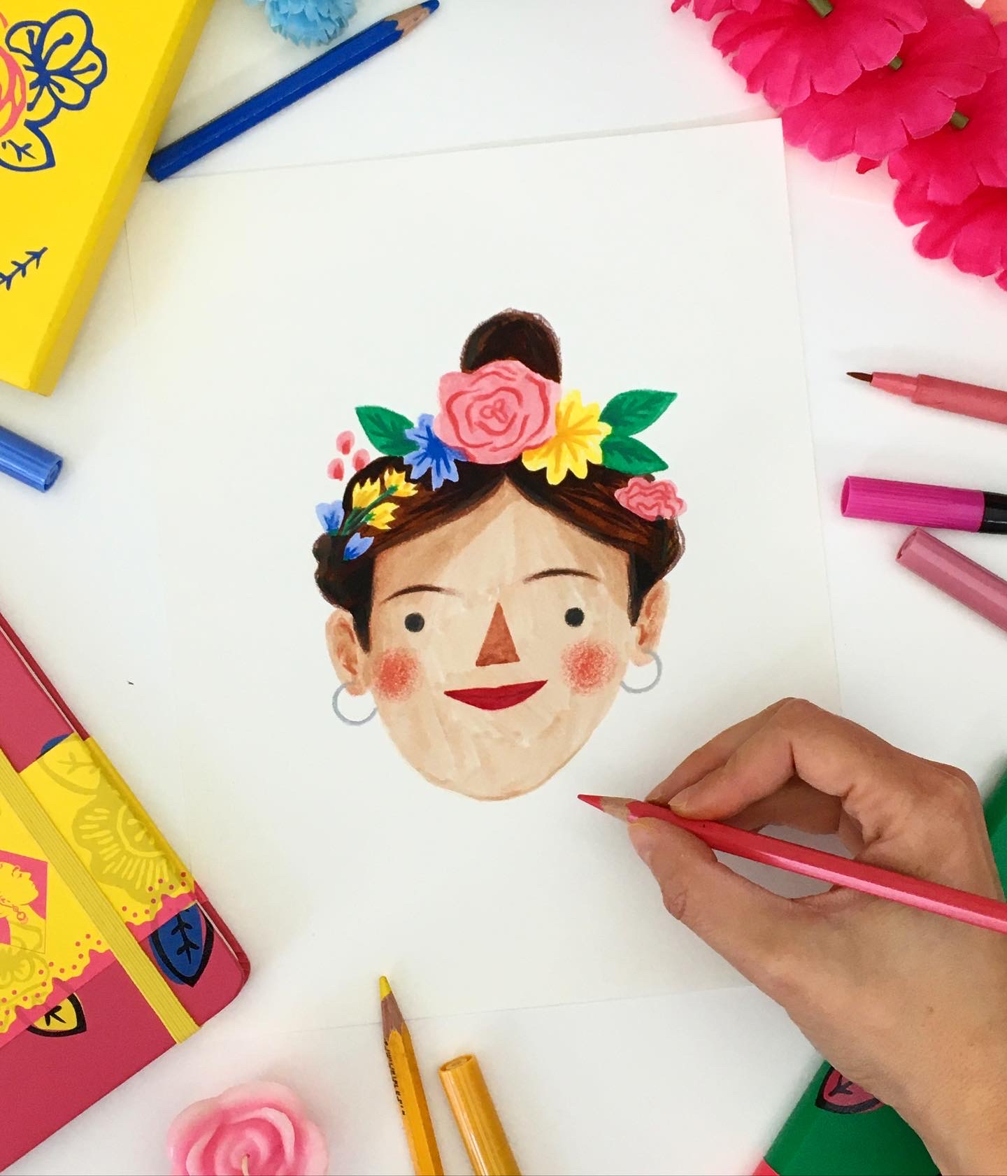 Nina Cosford Illustration - Moleskine x Frida Kahlo