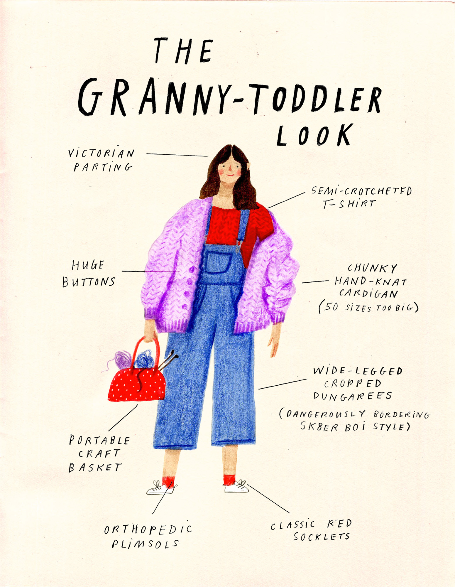 Nina Cosford Illustration - granny toddler