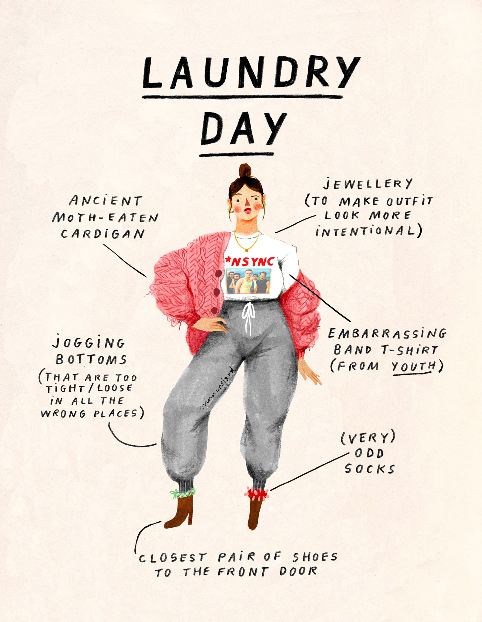 Nina Cosford Illustration - laundry day