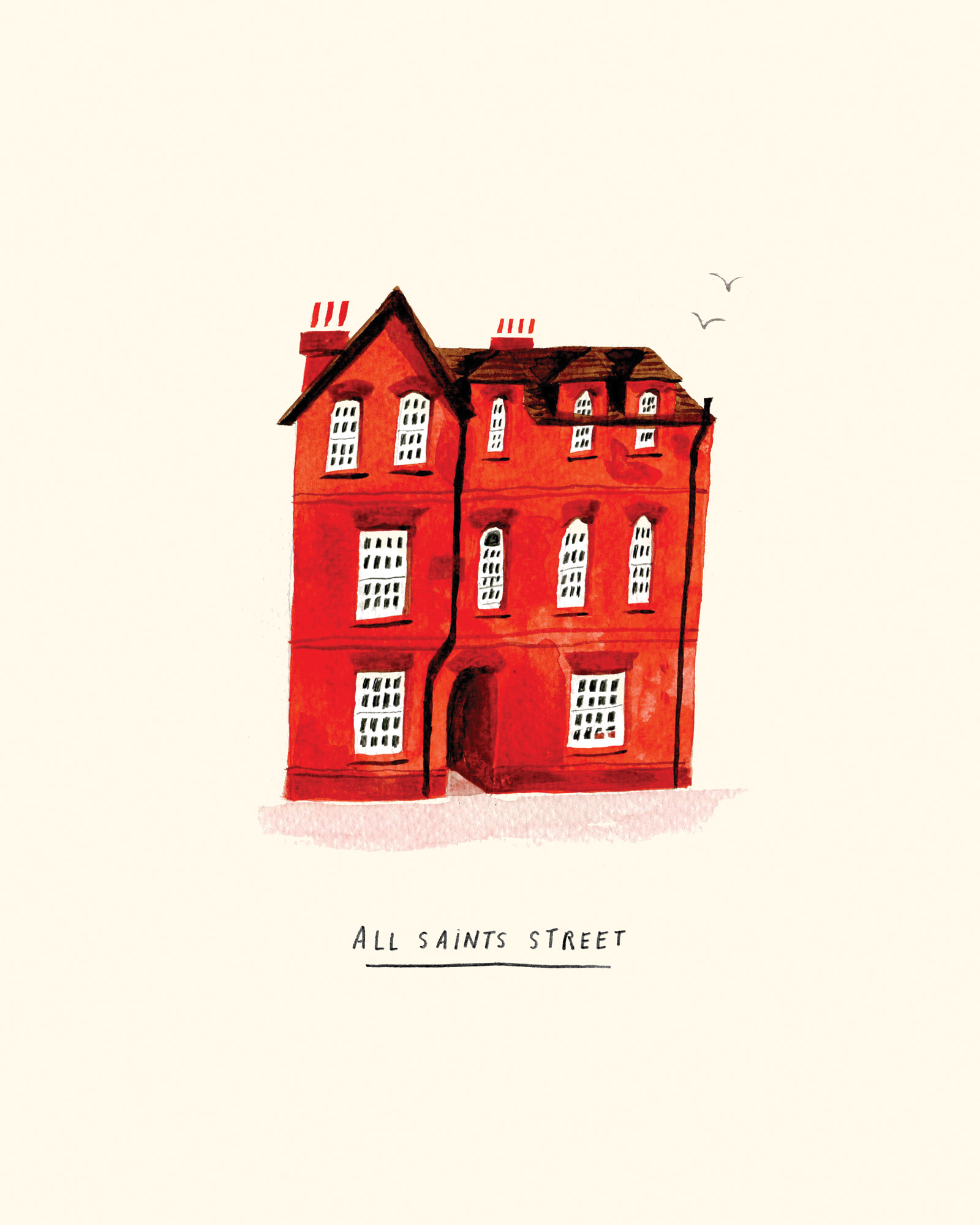 Nina Cosford Illustration - All Saints Street